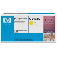 HP Q6472A LaserJet Print Cartridge, Yellow
