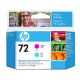 HP No.72 Printhead Magenta & Cyan