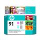 HP No.91 Printhead Light Magenta & Light Cyan