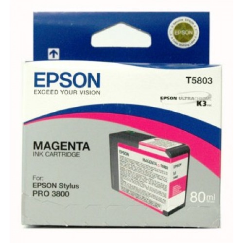 Stylus Pro 3880 UltraChrome K3 Ink – 80ml - Magenta (T5803)