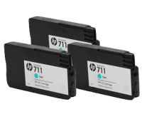 HP 711 CZ134A Cyan cartridge  29ml 3-pack T120 T520 T125 T130 T525 T530
