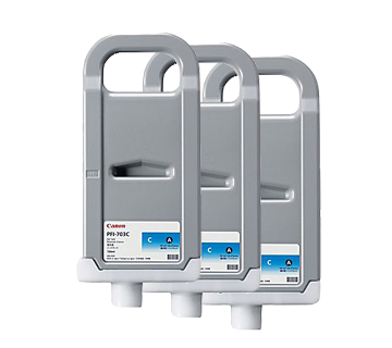 PFI-703CY - Canon Ink Tank - Cyan 700ml x 3 (2964B003AA)