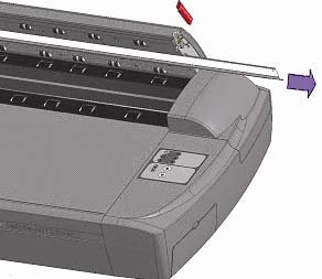 Backround Plate (White) DesignJet Copier CC800PS, 815MFP 4200 Scanner - Used