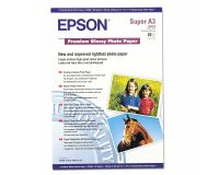 Epson Premium Glossy Photo Paper (255gsm) A3+ - 20 Sheets - (C13S041316)