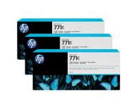 HP No.771 ink Cartridge Photo Black - 3 Ink Multipack - 775ml (B6Y37A Replacment for CR256A)