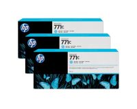 HP No.771 Ink Cartridge Light Cyan - 3 Ink Multipack - 775ml (B6Y36A Replacment for CR255A)