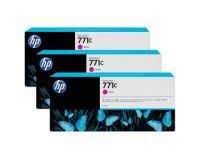 HP No.771 Ink Cartridge Magenta - 3 Ink Multipack - 775ml (B6Y33A Replacment for CR252A)