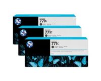HP No.771 Ink Cartridge Matte Black - 3 Ink Multipack - 775ml (B6Y31A Replacment for CR250A)