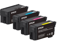 Epson T2100 T3100 T5100 XD2 Value MultiPack - 1 x  50ml Black Cartridge 1 x of Each 26ml Colours cartridges